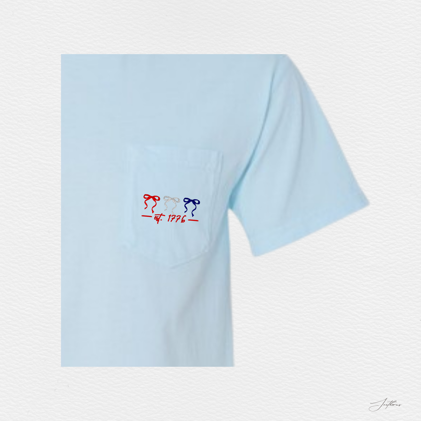 1776 & Bows Pocket Tee