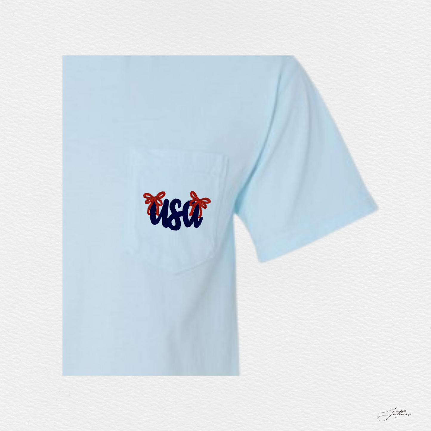 Patriotic Bows Pocket Tee